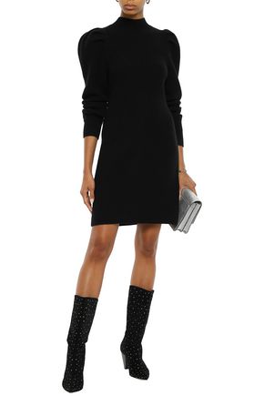 Click to view more detailed imagery on our partner's website Sandro Woman Wool Mini Dress Black