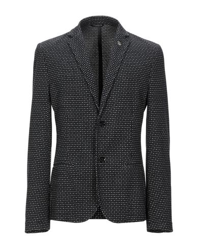 Man Blazer Black Size 40 Polyester, Cotton