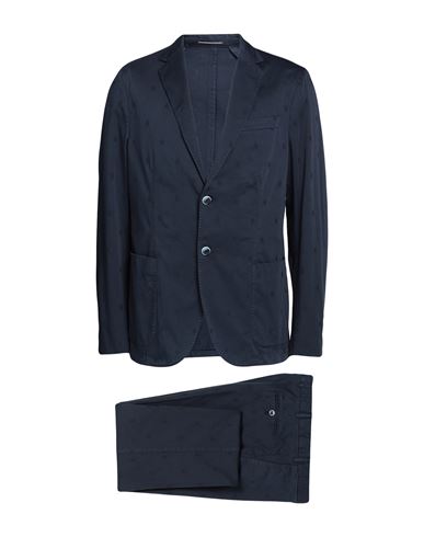 Roda Man Suit Midnight Blue Size 40 Cotton, Elastane