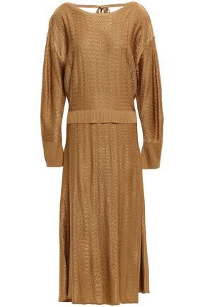 ESTEBAN CORTAZAR Jacquard-knit midi dress