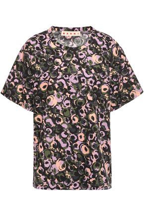 MARNI Printed cotton-poplin top