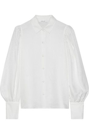 FRAME Satin-jacquard shirt