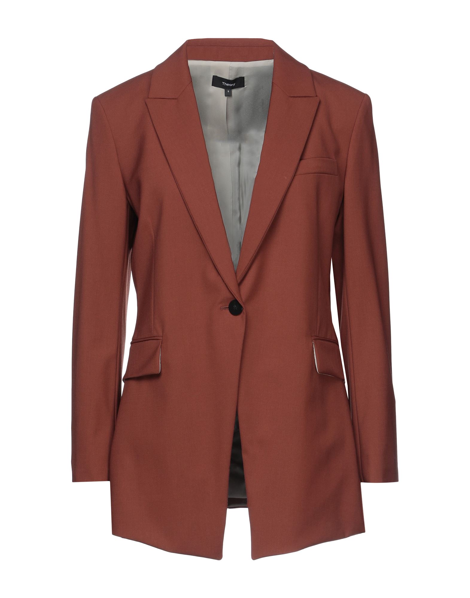 Theory Suit Jackets In Brown
