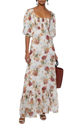 nicholas tiered floral maxi
