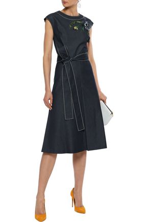 carolina herrera denim dress