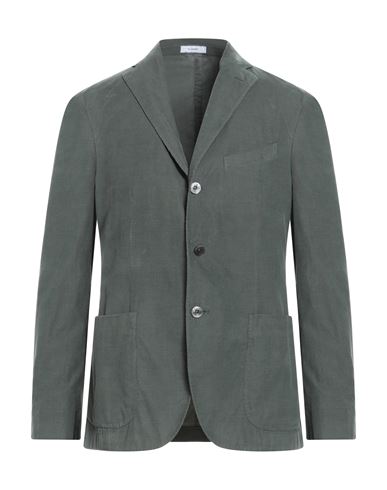 Boglioli Man Suit Jacket Emerald Green Size 38 Cotton