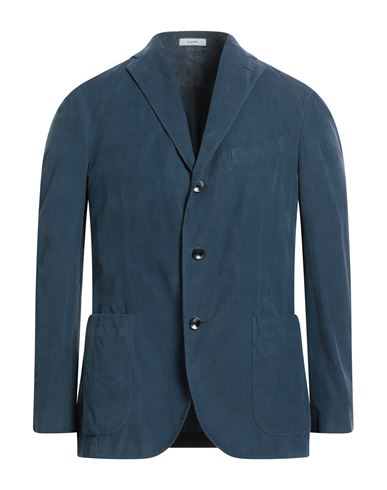 Boglioli Man Suit Jacket Navy Blue Size 40 Cotton