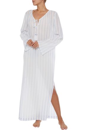 white cotton gauze nightgown