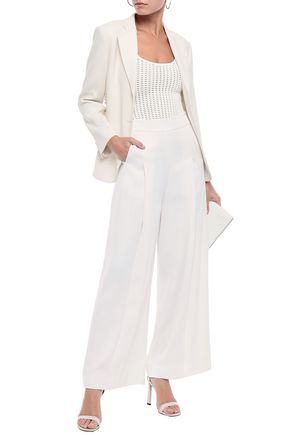 Click to view more detailed imagery on our partner's website Herve Leger HervÉ LÉger Woman Open-knit Bodysuit Ivory