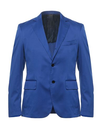 Mp Massimo Piombo Man Blazer Bright Blue Size 36 Cotton, Elastane