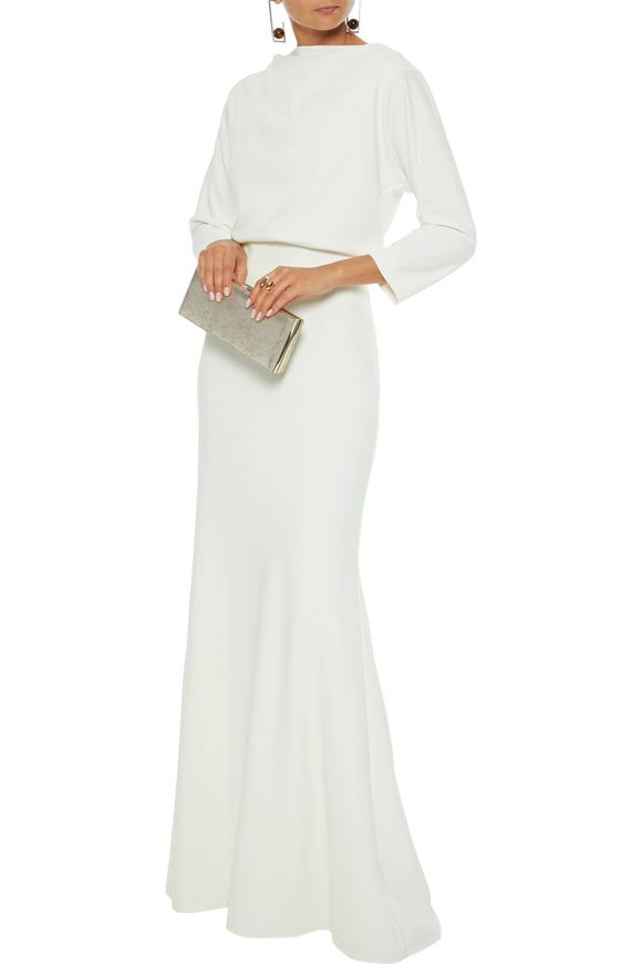 Gathered stretch-crepe gown | Sale up to 70% off | THE OUTNET