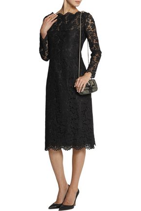 VALENTINO COTTON-BLEND CORDED LACE DRESS,3074457345621388129