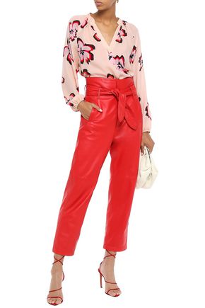 A.L.C FLORAL-PRINT SILK-CREPE BLOUSE,3074457345621440057