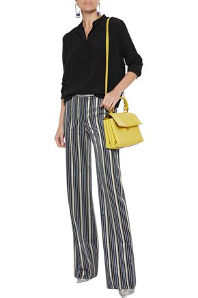 Stella Mccartney Eva Silk Crepe De Chine Blouse In Black