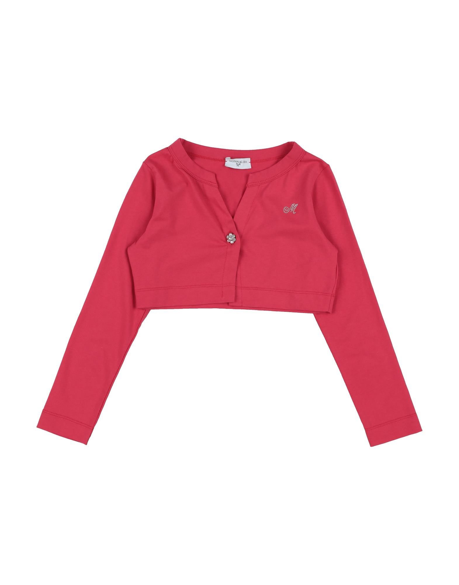Monnalisa Wrap Cardigans In Red