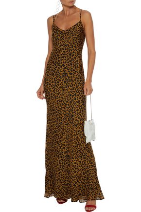 michelle mason leopard dress