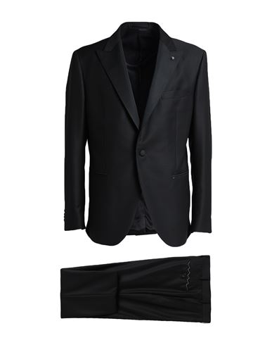 Luigi Bianchi Mantova Man Suit Black Size 46 Wool