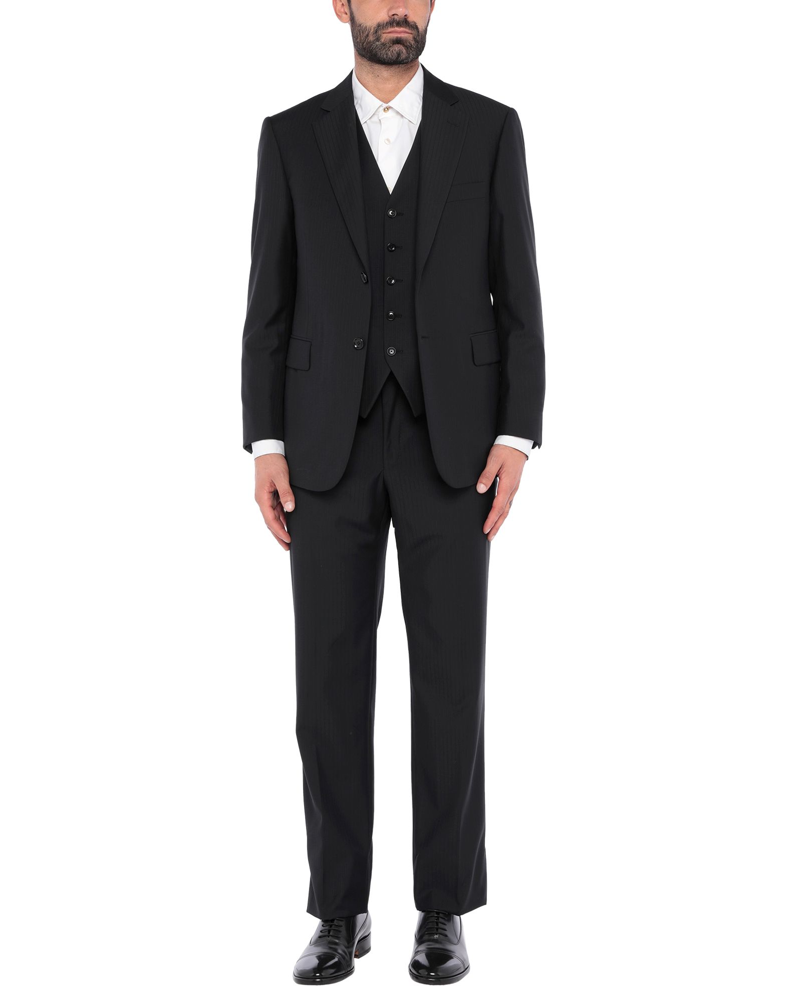 《セール開催中》PAL ZILERI CERIMONIA メンズ スーツ ブラック 52 スーパー130 ウール 100%