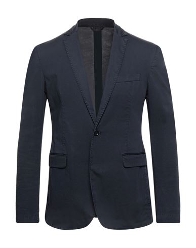 DONDUP DONDUP MAN BLAZER MIDNIGHT BLUE SIZE 46 COTTON, POLYESTER, POLYAMIDE, ELASTANE