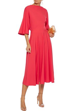 ROKSANDA DARA OPEN-BACK KNOTTED CREPE MIDI DRESS 3074457345621693835