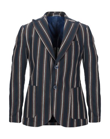 Alessandro Gilles Man Suit Jacket Midnight Blue Size 38 Cotton, Linen