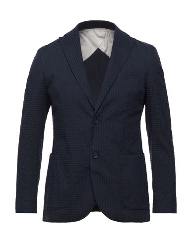 Barbati Man Suit Jacket Midnight Blue Size 40 Cotton, Polyamide, Polyester