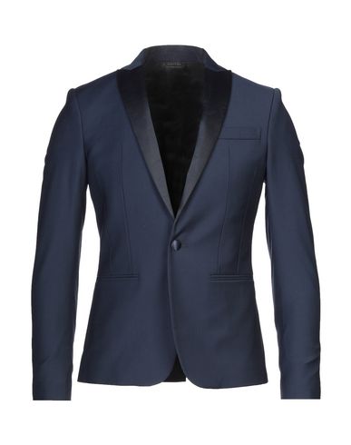 Man Blazer Midnight blue Size 42 Polyester, Virgin Wool, Elastane