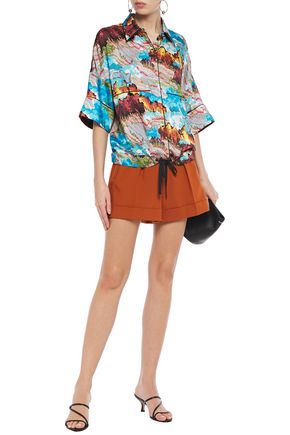 Victoria Beckham Victoria,  Woman Printed Twill Shirt Multicolor