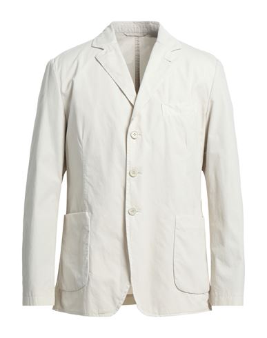 Aspesi Man Suit Jacket Cream Size Xl Cotton In White