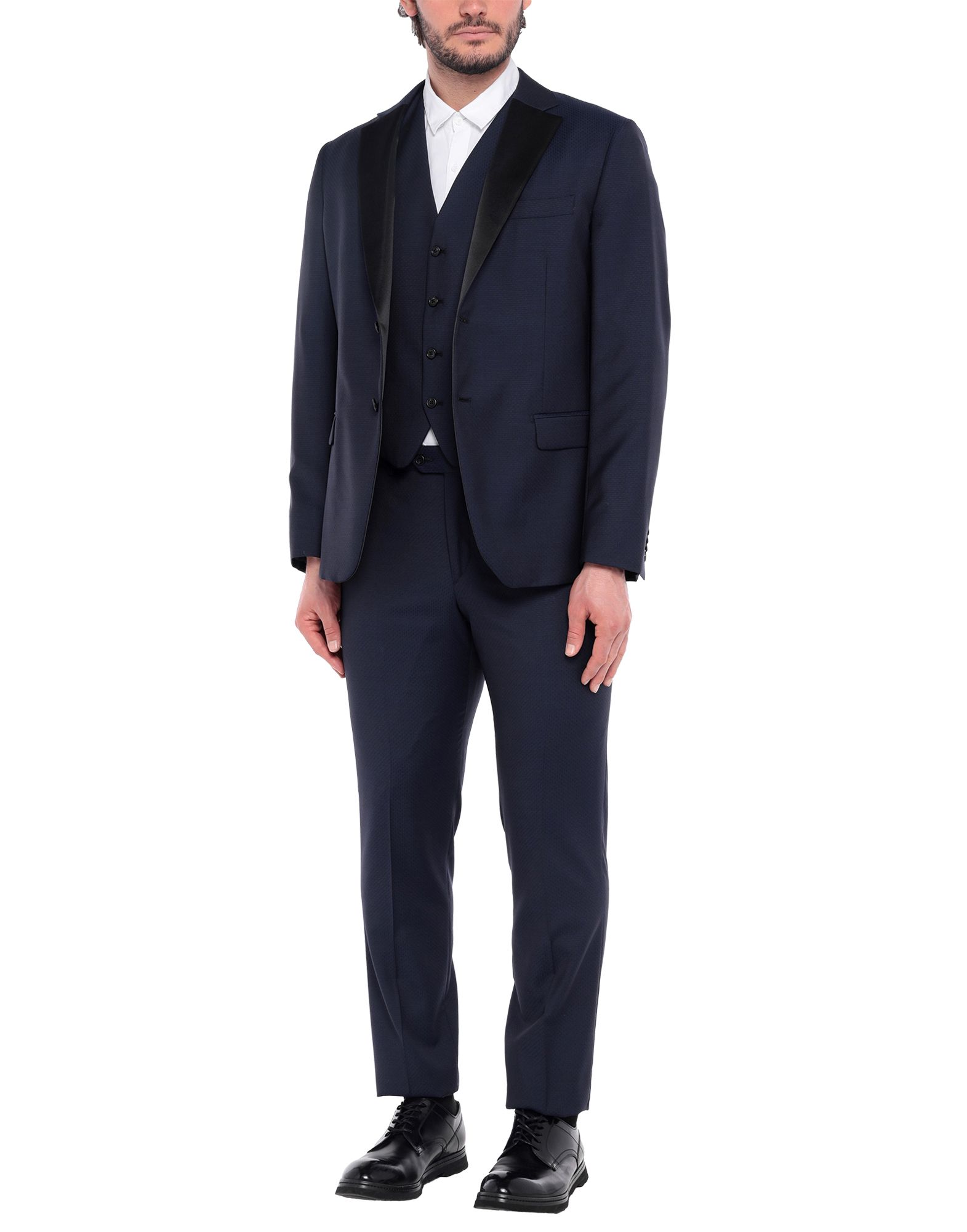 《セール開催中》BRERAS Milano メンズ スーツ ダークブルー 54 バージンウール 100%