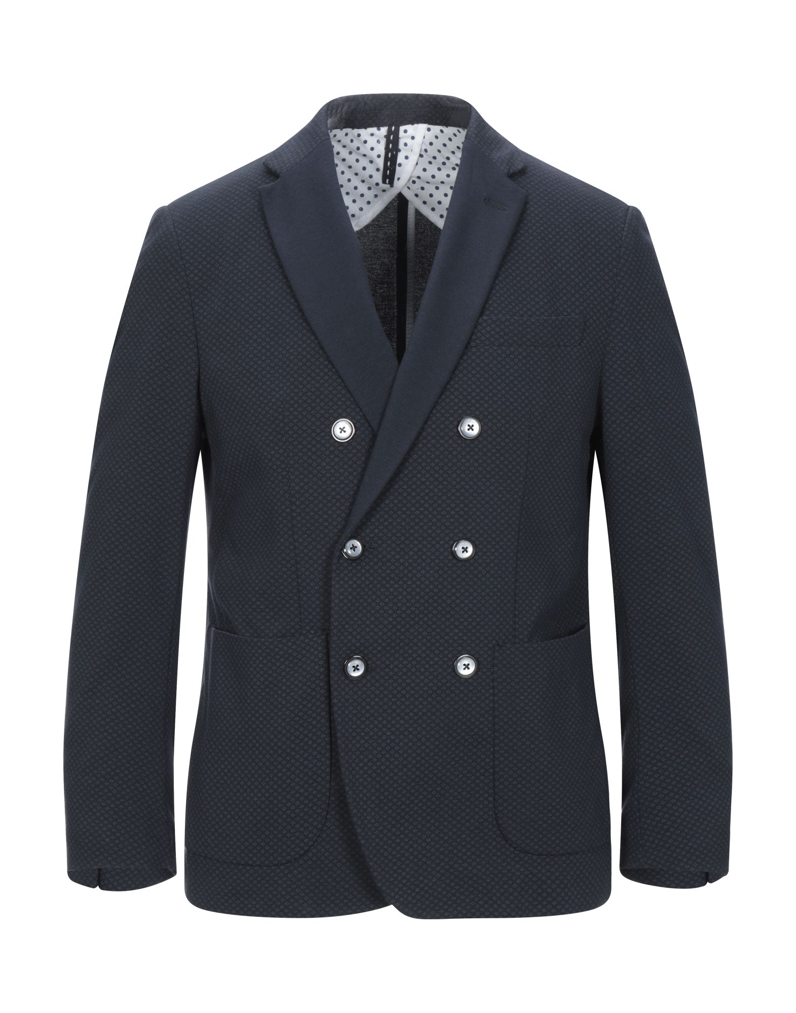 Double Eight Suit Jackets In Dark Blue