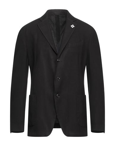 Lardini Man Blazer Black Size 50 Wool, Polyester