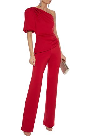 black halo peplum jumpsuit