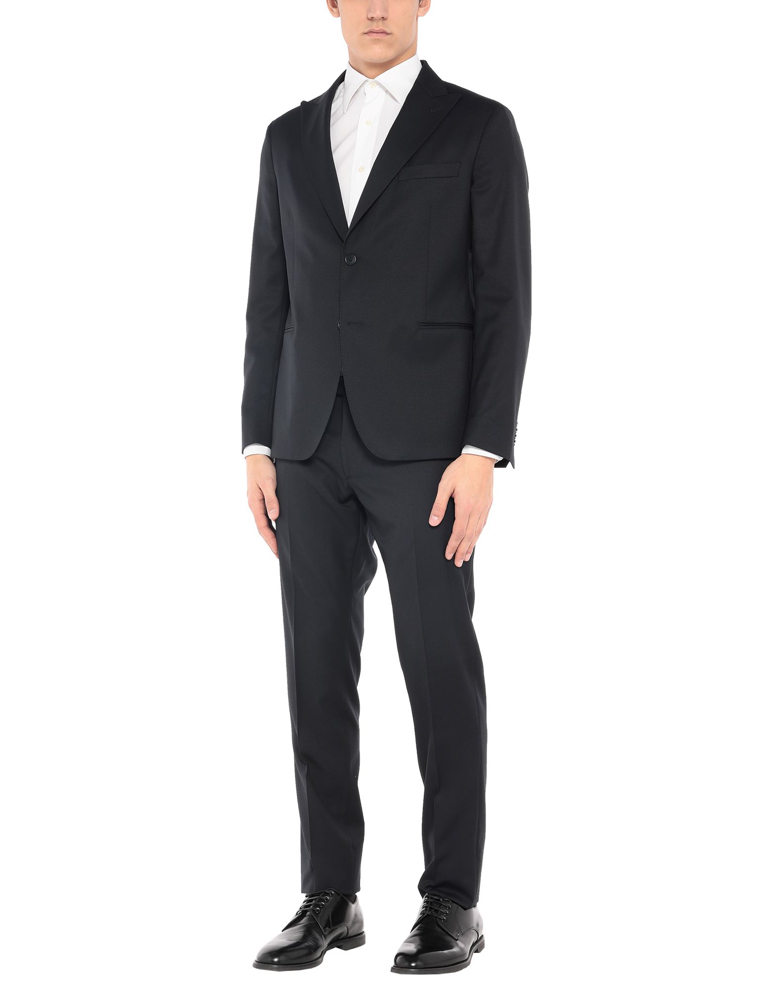 《セール開催中》CANTARELLI per ERALDO メンズ スーツ ブラック 52 バージンウール 100%