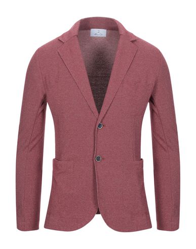 Berna Man Suit jacket Red Size L Cotton