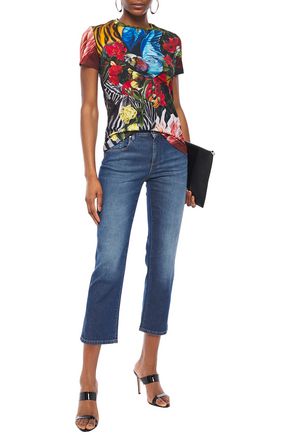 dressing gownRTO CAVALLI PRINTED COTTON-JERSEY T-SHIRT,3074457345622136187