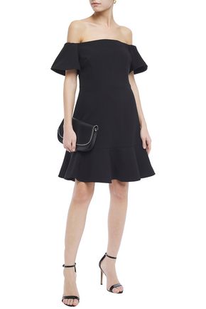 MICHAEL MICHAEL KORS OFF-THE-SHOULDER TWILL DRESS,3074457345622154354