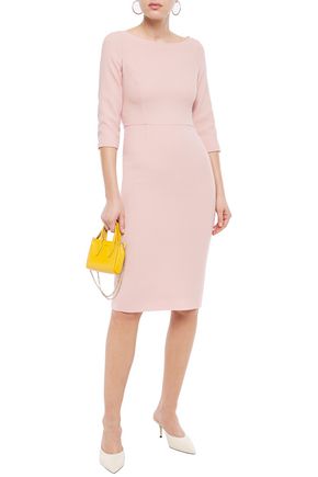 Goat Venus Wool-crepe Dress In Blush