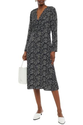 BY MALENE BIRGER PRINTED CREPE DE CHINE MIDI DRESS 3074457345631444224