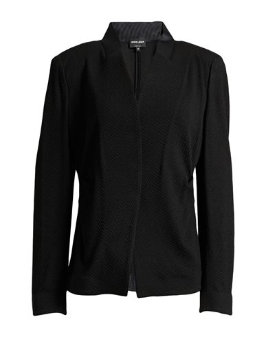 Giorgio Armani Woman Blazer Black Size 12 Viscose, Polyamide, Elastane, Mulberry Silk