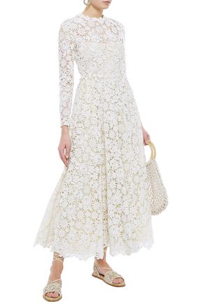 Valentino Lace Dress in Yellow | Lyst