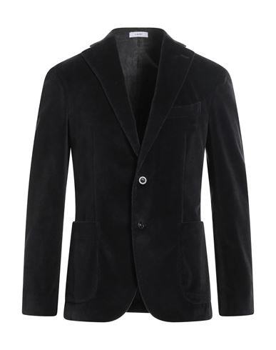 Boglioli Man Suit Jacket Lead Size 44 Cotton, Elastane In Black