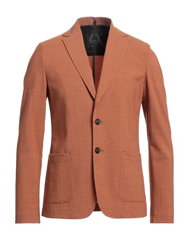 T-jacket By Tonello Man Blazer Rust Size L Virgin Wool, Polyester, Elastane In Red