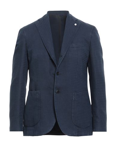 L.b.m 1911 L. B.m. 1911 Man Blazer Navy Size 46 Cotton In Blue