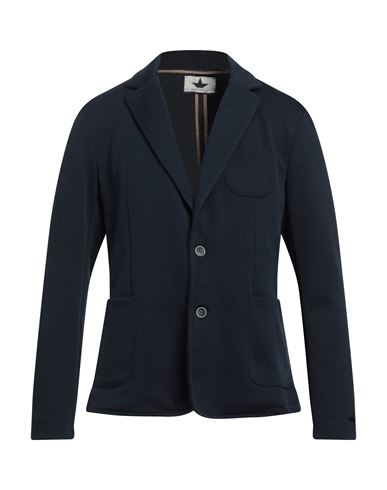 Macchia J Man Suit Jacket Midnight Blue Size L Polyester, Cotton