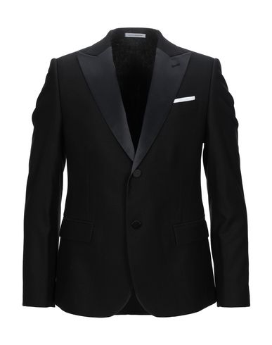 Man Blazer Black Size 40 Polyester, Viscose, Elastane