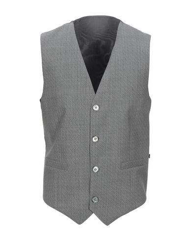 Man Tailored Vest Grey Size 36 Virgin Wool