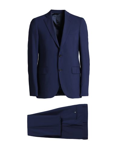 Idea Man Suit Blue Size 38 Virgin Wool, Elastane