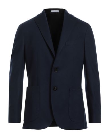 Boglioli Man Suit Jacket Navy Blue Size 46 Virgin Wool