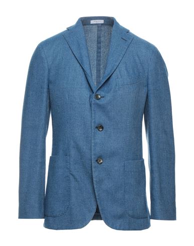 Boglioli Man Suit Jacket Blue Size 42 Cashmere, Polyester